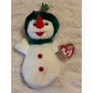 VINTAGE 2000 TY Beanie Babies Collection "Snowgirl" w/Tags 9" Tall (Marks-READ)